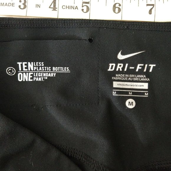 Nike Dri-Fit Women's Power Legend Crop Capri Pants Black Size M (28") - Picture 5 of 6
